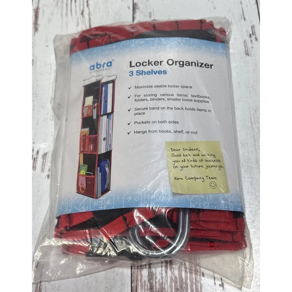ABRA® 3 Shelf Hanging Locker Organizer for School, Gym, Work, Storage | Deep ...
